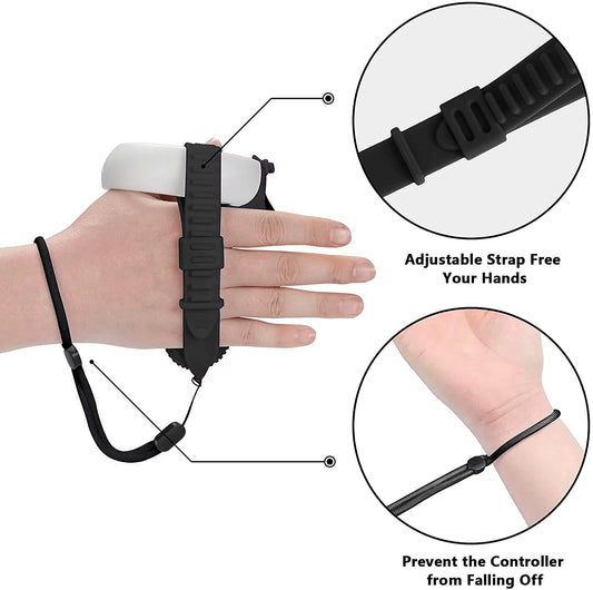 Meta Quest 2 Controller Grips with Knuckle Straps