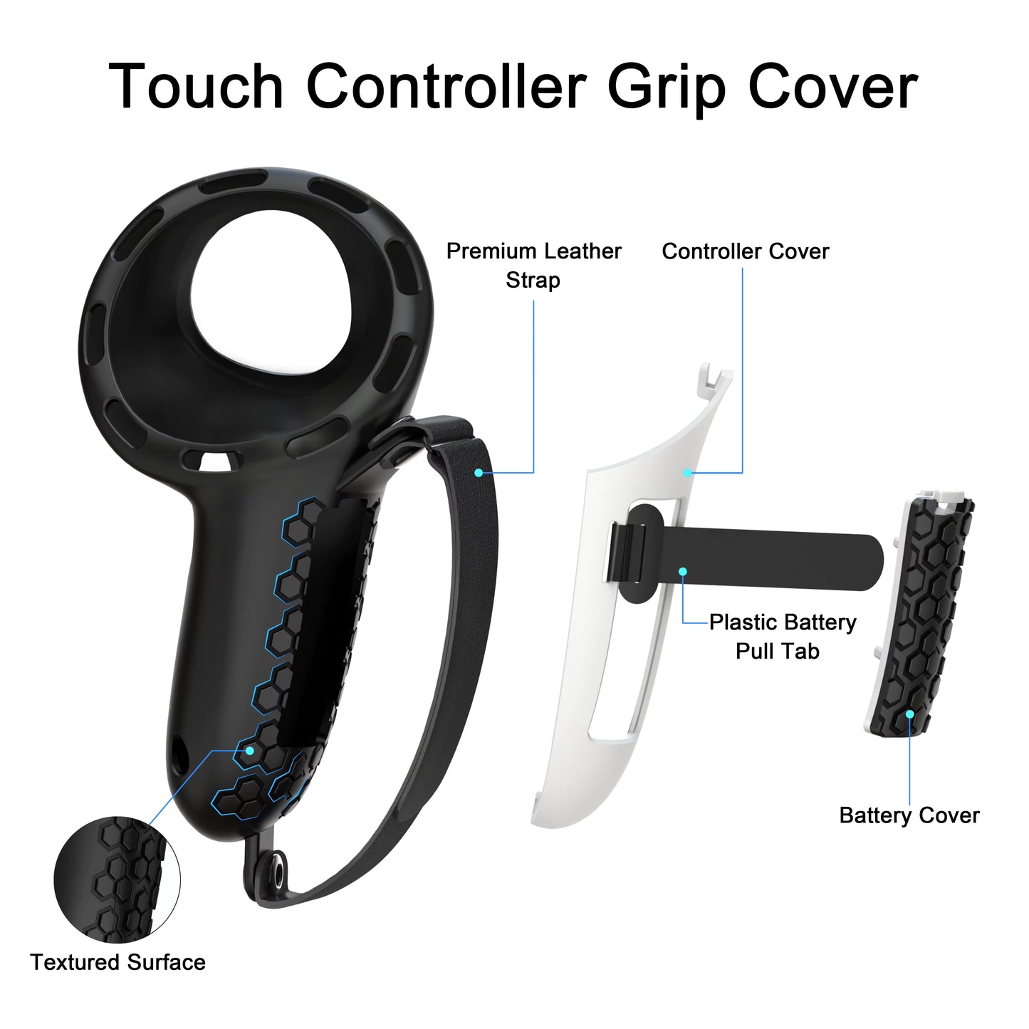Meta Quest 3 / 3S Controller Grips with Knuckle Straps