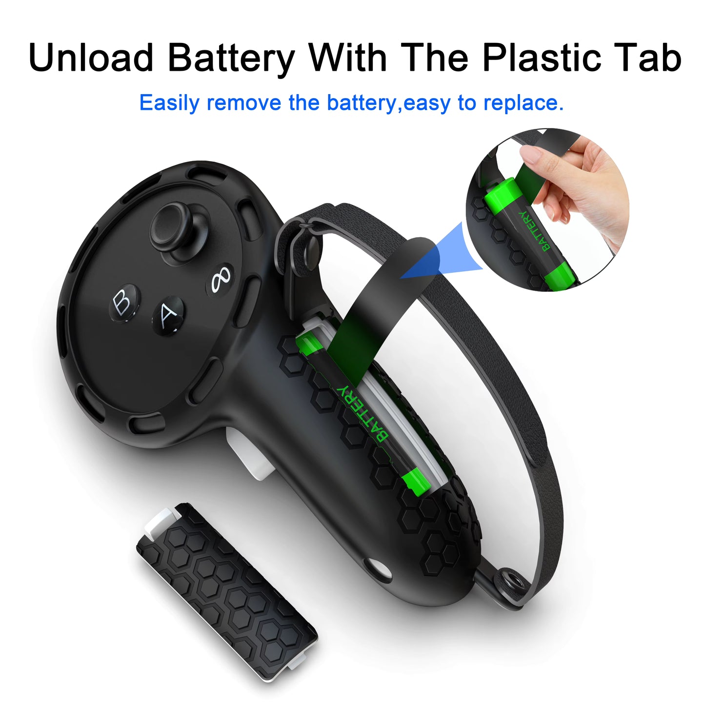 Meta Quest 3 / 3S Controller Grips with Knuckle Straps